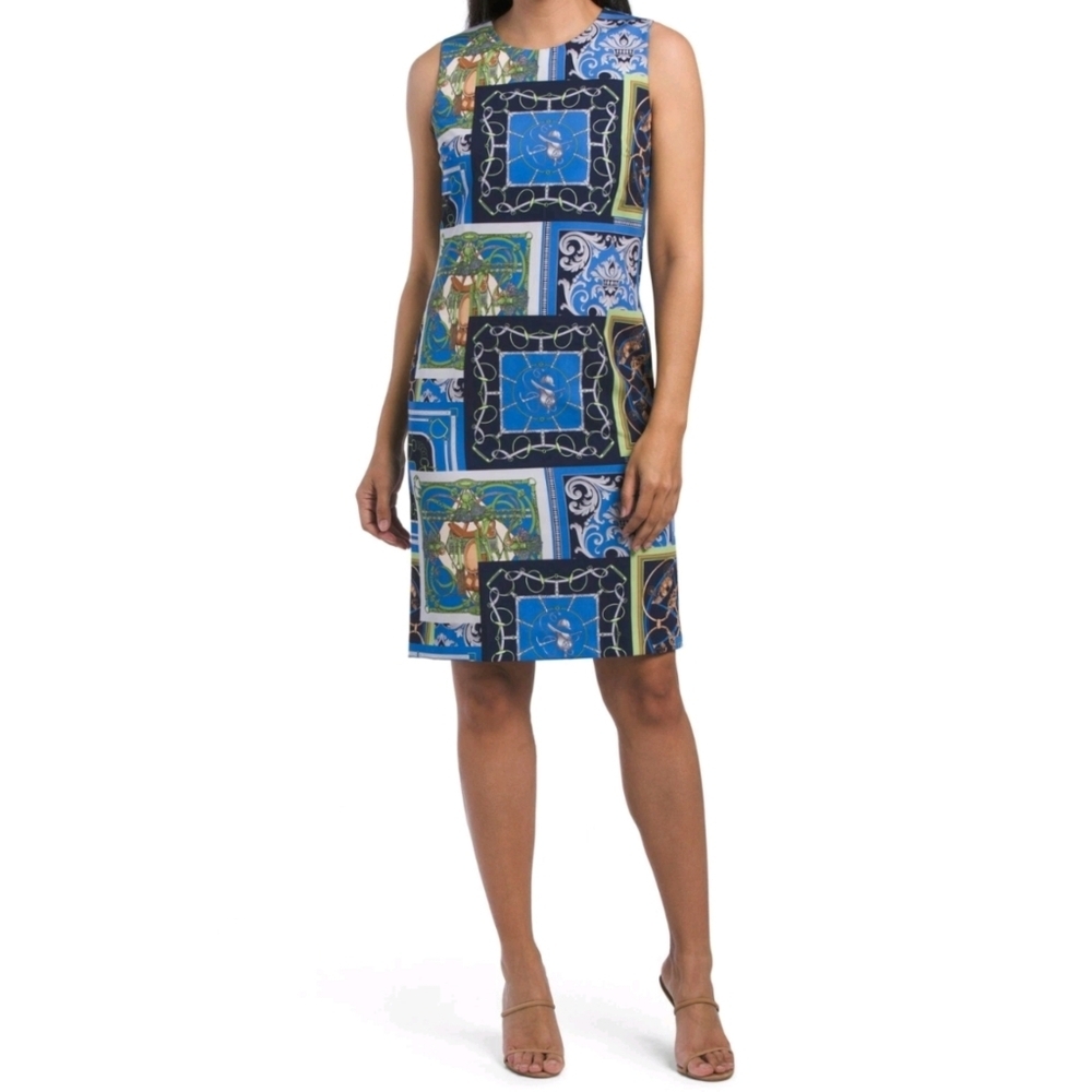 J. McLaughlin Belinda Dress in Heraldic Patchwork